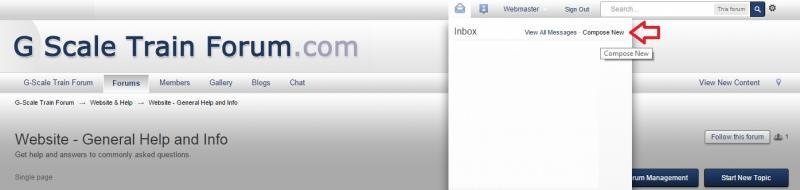 How to send Private Message - Website - General Help and Info - G Scale ...